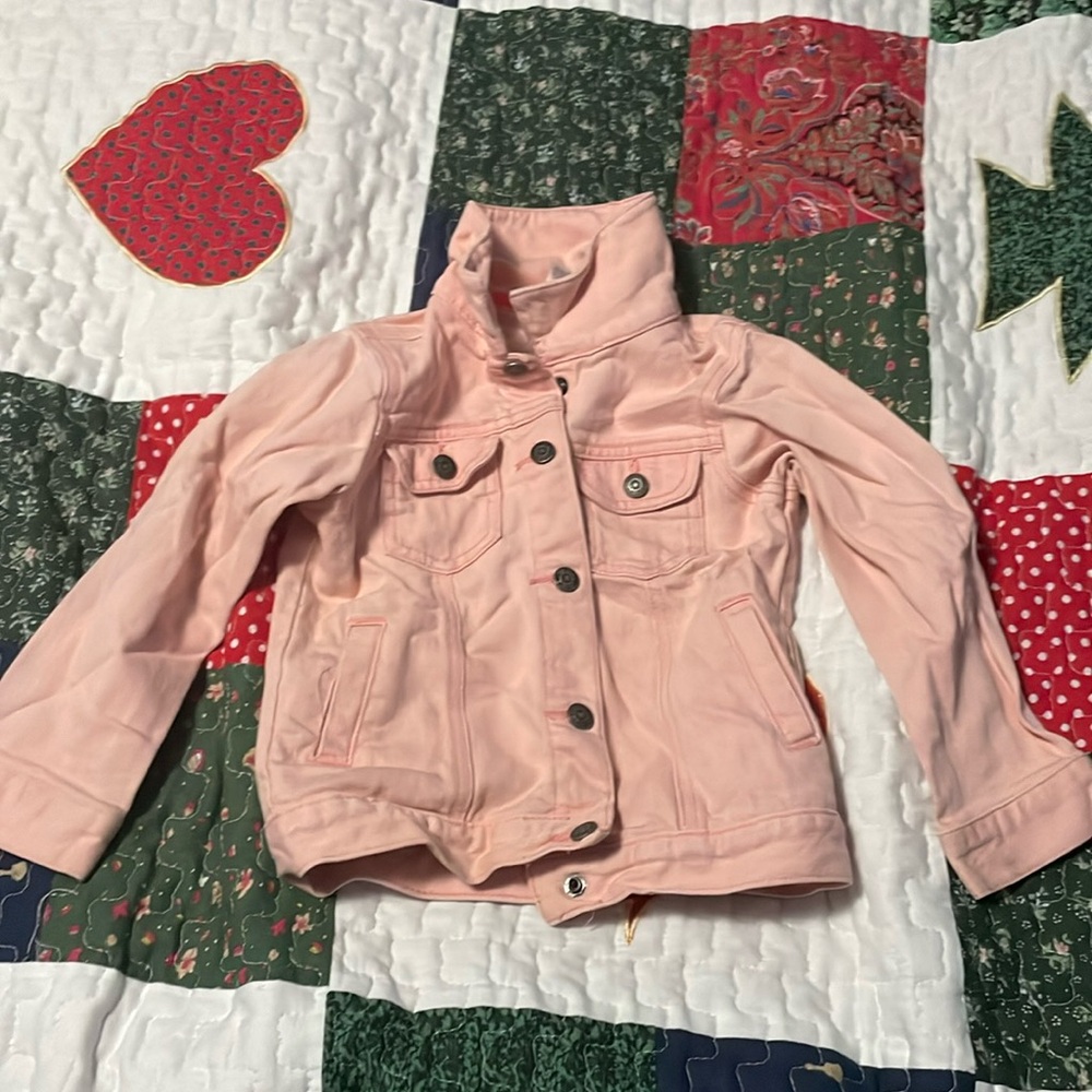 Toddlers pink jean jacket
